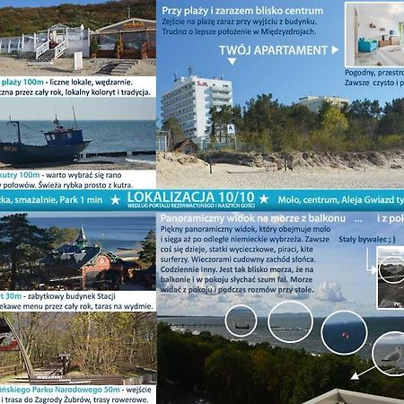 Apartament Z Panoramicznym Widokiem Na Morze Blisko Plazy I Centrum Pl Eng De 미엥지즈드로예 외부 사진
